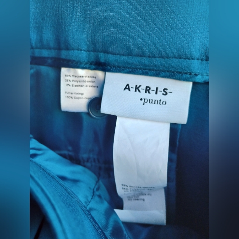 Akris Punto Turquoise Trousers - Picture 3 of 3